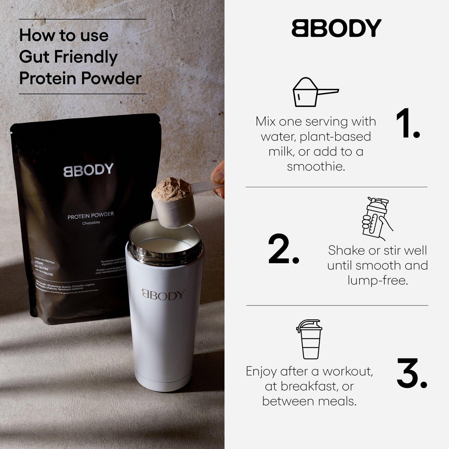 Gut Friendly Protein Powder Chocolate